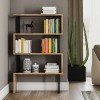 ΒΙΒΛΙΟΘΗΚΗ INGRID ΚΑΡΥΔΙ ΜΕ ΜΑΥΡΟ ΣΚΕΛΕΤΟ HM8867.01 80x22x128 εκ.