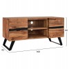 ΕΠΙΠΛΟ TV ALICIA ΜΑΣΙΦ ΞΥΛΟ ΑΚΑΚΙΑΣ ΦΥΣΙΚΟ HM8174.11 160x43x66Y εκ.