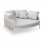 DAYBED 2ΘΕΣΙΟ MAVERICK HM6216.02 ΑΛΟΥΜΙΝΙΟ ΚΡΕΜ-ΜΠΕΖ OLEFIN & STRAPS 164x144x70Υ