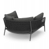 DAYBED 2ΘΕΣΙΟ ΣΕΙΡΑ CAMELLIA HM6217.01 ΣΚΟΥΡΟ ΓΚΡΙ ΑΛΟΥΜΙΝΙΟ-P.E.ΣΧΟΙΝΙ-OLEFIN 164x144x70Υεκ.