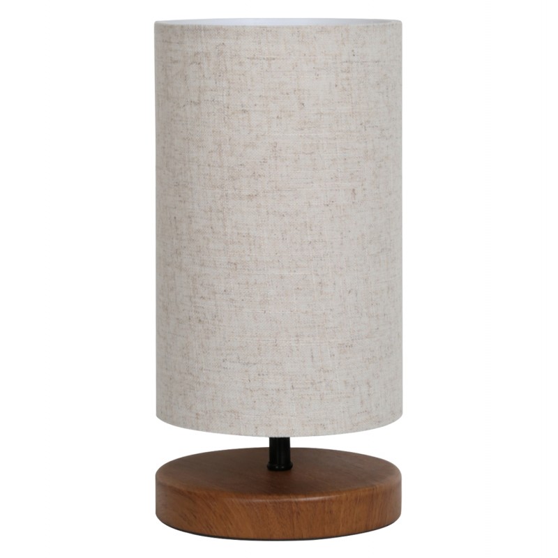 ΦΩΤΙΣΤΙΚΟ ΕΠΙΤΡΑΠΕΖΙΟ ΞΥΛΙΝΟ ΜΕ WICKER ΠΛΕΞΗ ΚΑΦΕ ΜΕ ΕΚΡΟΥ HM7596.12 15x30εκ.