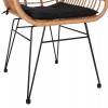 ΠΟΛΥΘΡΟΝΑ ALLEGRA ΕΠΑΓΓΕΛΜ. ΜΕΤΑΛΛΙΚΗ RATTAN ΜΠΕΖ & ΜΑΥΡΟ ΜΑΞΙΛΑΡΙ HM5450.11 57x58,5x81 εκ.