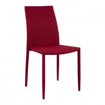 ΚΑΡΕΚΛΑ TETA HM0065.04 ΜΕ ΥΦΑΣΜΑ ΚΟΚΚΙΝΟ 44X54,5X89 εκ.