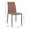 ΚΑΡΕΚΛΑ TETA HM0065.03 ΜΕ ΥΦΑΣΜΑ ΚΑΠΟΥΤΣΙΝΟ 44x54,5x89Υ εκ.