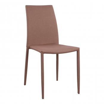 ΚΑΡΕΚΛΑ TETA HM0065.03 ΜΕ ΥΦΑΣΜΑ ΚΑΠΟΥΤΣΙΝΟ 44x54,5x89Υ εκ.