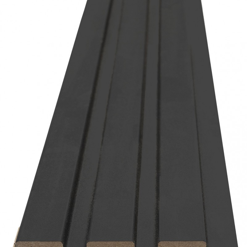MDF PANEL ΜΕ 3D ΠΗΧΑΚΙΑ 507090 BEAT DL 16/119/2750mm BLACK LEAD NewPlan