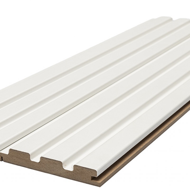 MDF PANEL ΜΕ 3D ΠΗΧΑΚΙΑ 502040 BEAT ST 16/119/2750mm WHITE NewPlan