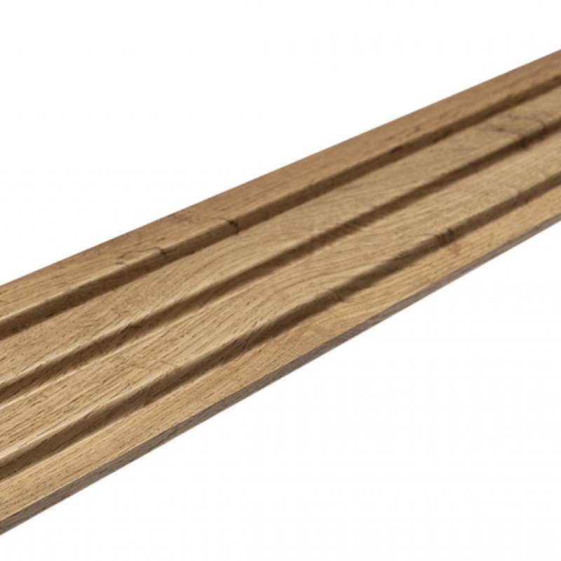 MDF PANEL ΜΕ 3D ΠΗΧΑΚΙΑ 508090 BEAT ST 16/119/2750mm PECAN NewPlan