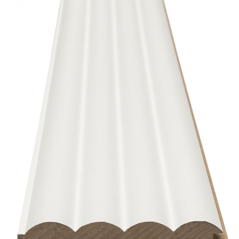 MDF PANEL ΜΕ 3D ΠΗΧΑΚΙΑ 802040 WAVE ST 16/119/2750mm WHITE NewPlan