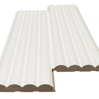 MDF PANEL ΜΕ 3D ΠΗΧΑΚΙΑ 802040 WAVE ST 16/119/2750mm WHITE NewPlan