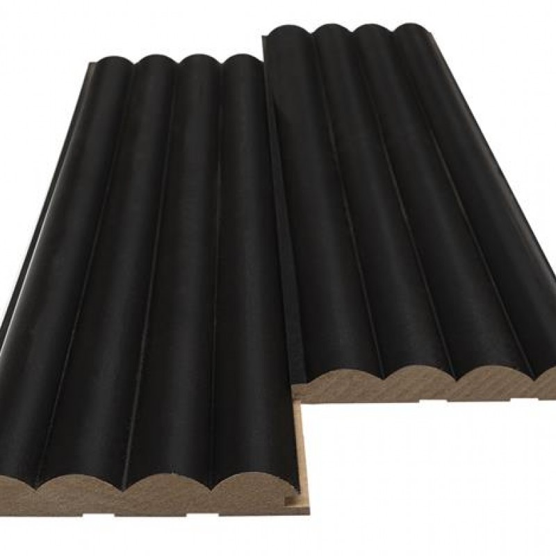 MDF PANEL ME 3D ΠΗΧΑΚΙΑ 805090 WAVE ST 16/119/2750mm BLACK EDITION NewPlan