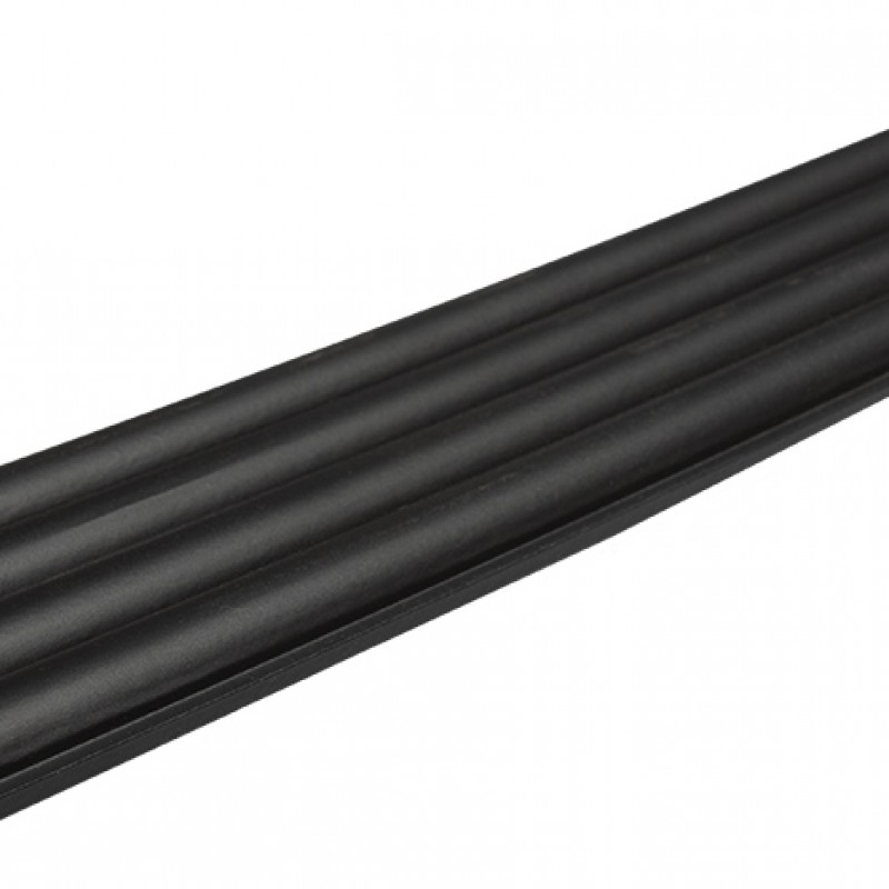 MDF PANEL ME 3D ΠΗΧΑΚΙΑ 805090 WAVE ST 16/119/2750mm BLACK EDITION NewPlan