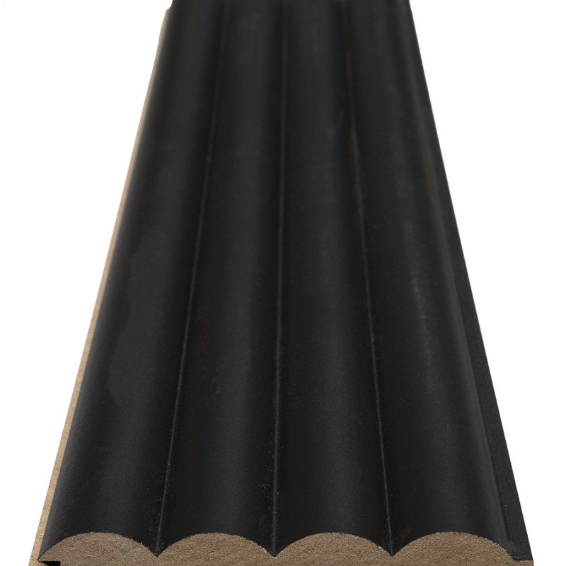 MDF PANEL ME 3D ΠΗΧΑΚΙΑ 805090 WAVE ST 16/119/2750mm BLACK EDITION NewPlan