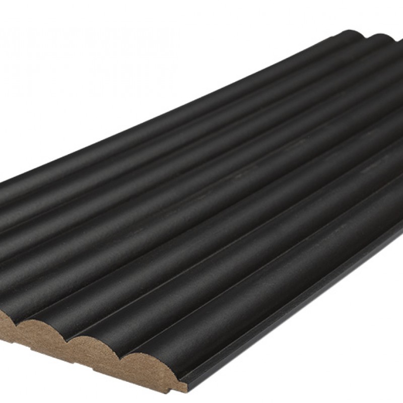 MDF PANEL ME 3D ΠΗΧΑΚΙΑ 805090 WAVE ST 16/119/2750mm BLACK EDITION NewPlan