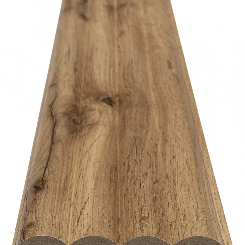 MDF PANEL ΜΕ 3D ΠΗΧΑΚΙΑ 808090 WAVE ST 16/119/2750mm PECAN NewPlan