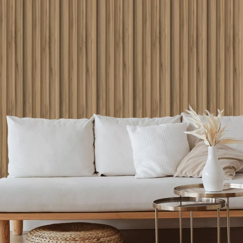 MDF PANEL ΜΕ 3D ΠΗΧΑΚΙΑ 808090 WAVE ST 16/119/2750mm PECAN NewPlan