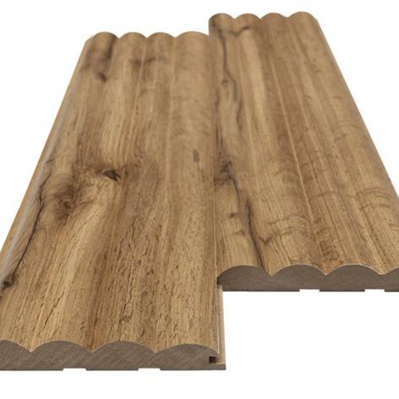 MDF PANEL ΜΕ 3D ΠΗΧΑΚΙΑ 808090 WAVE ST 16/119/2750mm PECAN NewPlan