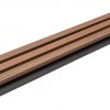 WPC PANEL 2ης ΓΕΝΙΑΣ ΜΕ 3D ΠΗΧΑΚΙΑ 25/147.5mm TEAK 5510 NewPlan