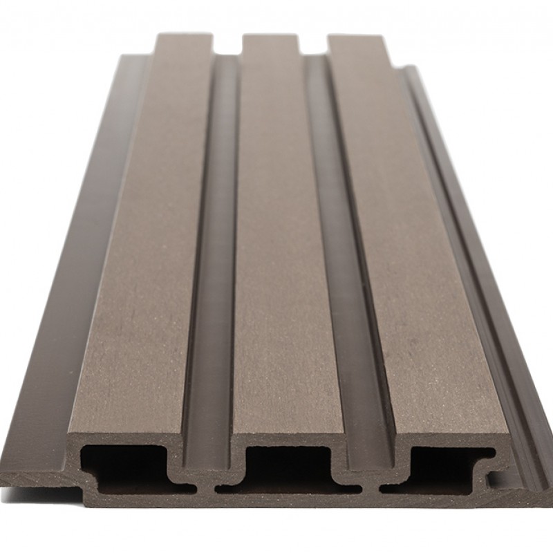 WPC PANEL ΜΕ 3D ΠΗΧΑΚΙΑ 25/176.5mm D.BROWN 8530 NewPlan