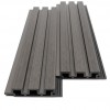 WPC PANEL 2ης ΓΕΝΙΑΣ ΜΕ 3D ΠΗΧΑΚΙΑ 25/147.5mm D.GREY 5570 NewPlan