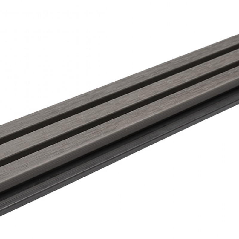 WPC PANEL 2ης ΓΕΝΙΑΣ ΜΕ 3D ΠΗΧΑΚΙΑ 25/147.5mm D.GREY 5570 NewPlan