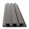 WPC PANEL 2ης ΓΕΝΙΑΣ ΜΕ 3D ΠΗΧΑΚΙΑ 25/147.5mm D.GREY 5570 NewPlan