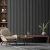 WPC PANEL 2ης ΓΕΝΙΑΣ ΜΕ 3D ΠΗΧΑΚΙΑ 25/147.5mm D.GREY 5570 NewPlan