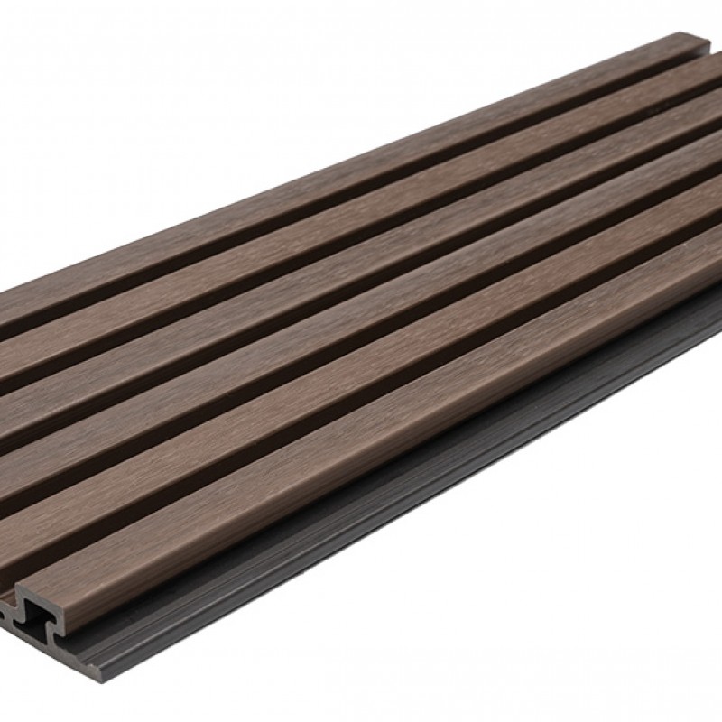 WPC PANEL 2ης ΓΕΝΙΑΣ ΜΕ 3D ΠΗΧΑΚΙΑ 25/147.5mm COFFEE 5530 NewPlan