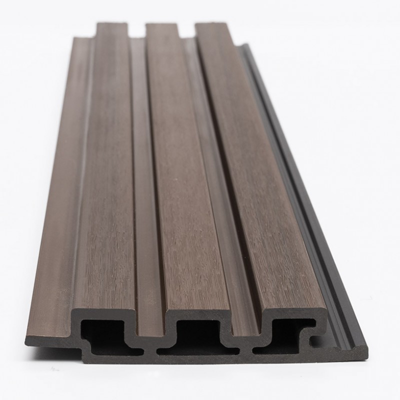 WPC PANEL 2ης ΓΕΝΙΑΣ ΜΕ 3D ΠΗΧΑΚΙΑ 25/147.5mm COFFEE 5530 NewPlan