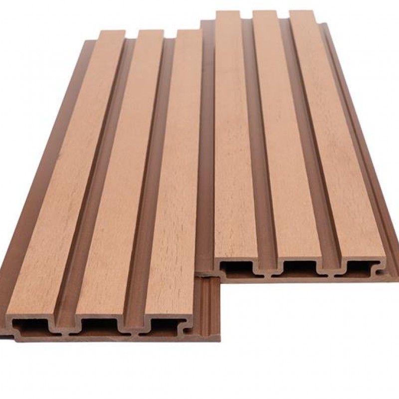 WPC PANEL ΜΕ 3D ΠΗΧΑΚΙΑ25/176.5mm TEAK 8510 NewPlan