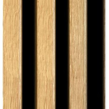 PS PANEL ΜΕ 3D ΠΗΧΑΚΙΑ F4 PIANO 12/122/2900mm NAT.OAK/BLACK NewPlan