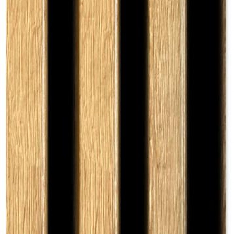 PS PANEL ΜΕ 3D ΠΗΧΑΚΙΑ F4 PIANO 12/122/2900mm NAT.OAK/BLACK NewPlan