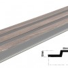 PS PANEL ΜΕ 3D ΠΗΧΑΚΙΑ 00 PIANO 12/122/2900mm WALNUT/DARK GREY NewPlan